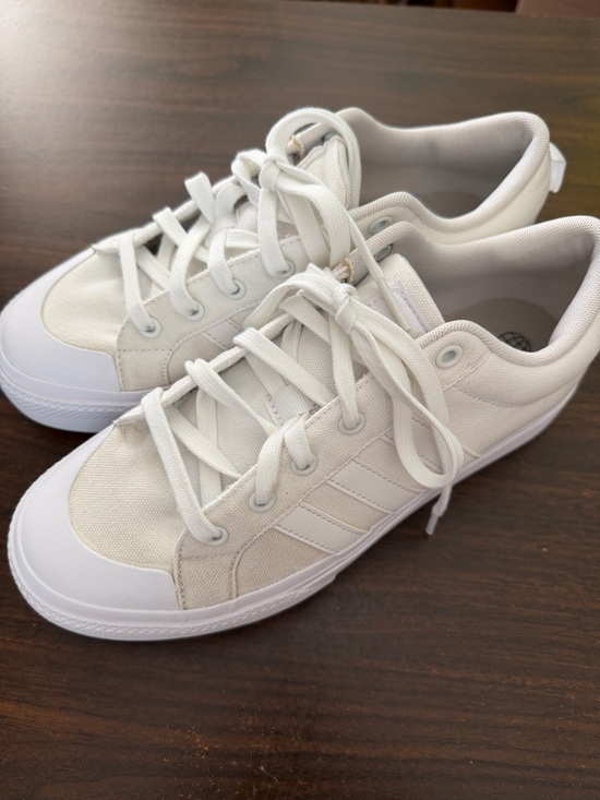 adidas Shoes - Adidas Women’s Nizza Canvas Platform Sneakers - White - Size 10